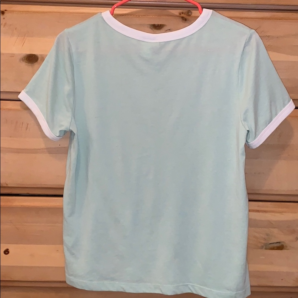Turquoise Soft Basic Tee - Picture 2 of 3